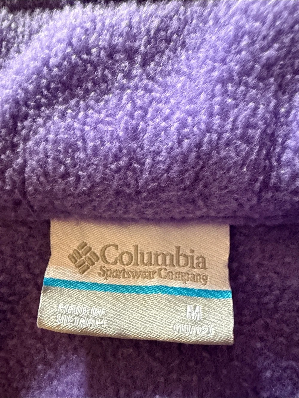 Columbia Lavender Full-Zip Fleece Jacket